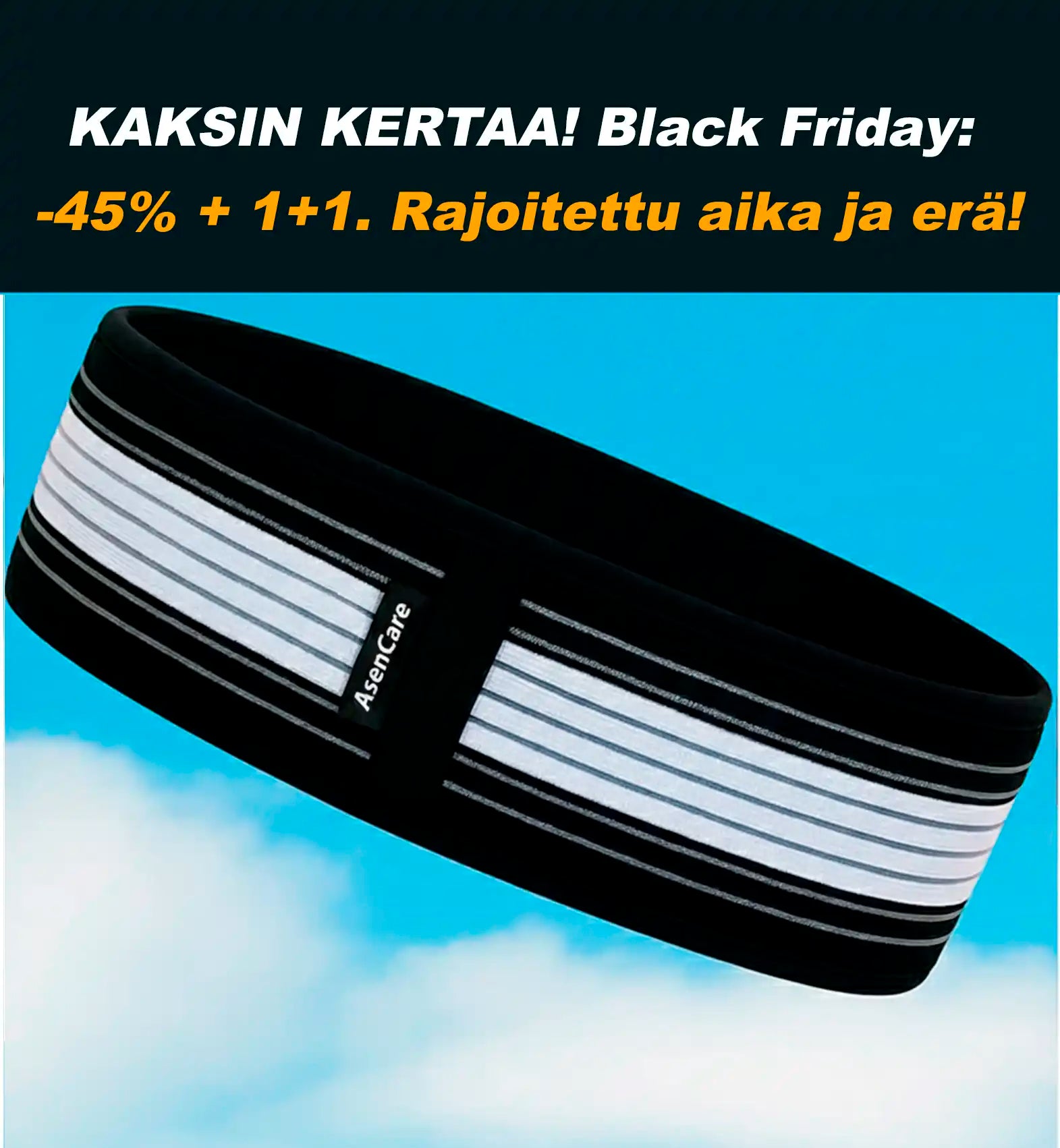 AsenCare™ Selkävyö Luonnollinen apu alaselkäkipuun – ilman lääkkeitä!